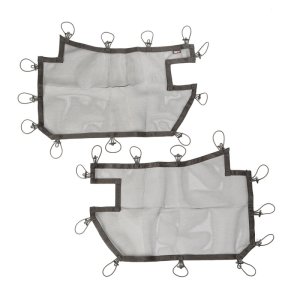 Jeep Wrangler JKU Tube Door Covers - Front - Rugged Ridge - Eclipse - Black - `07-`18